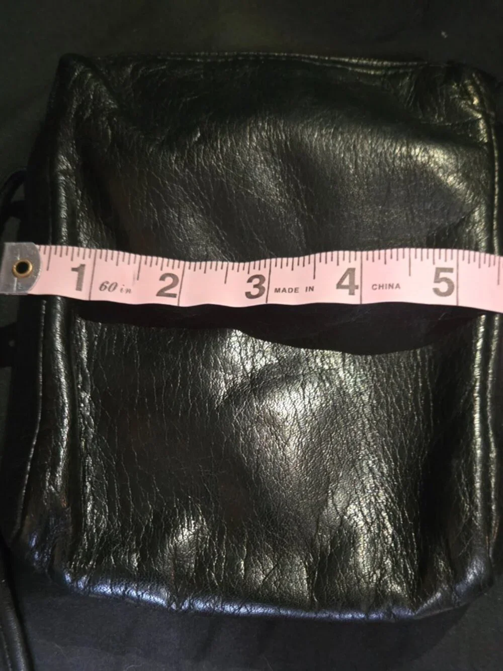 Nine West Genuine Leather Black Crossbody Bag | Dual Zip | Soft Buttery Leather - Picture 5 of 8